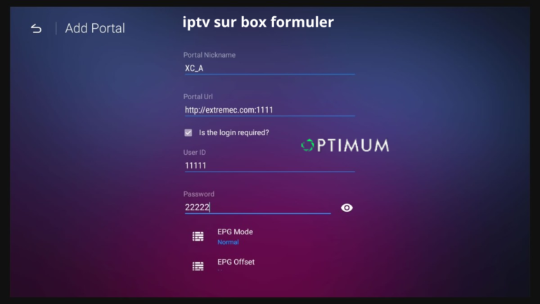 iptv sur box formuler